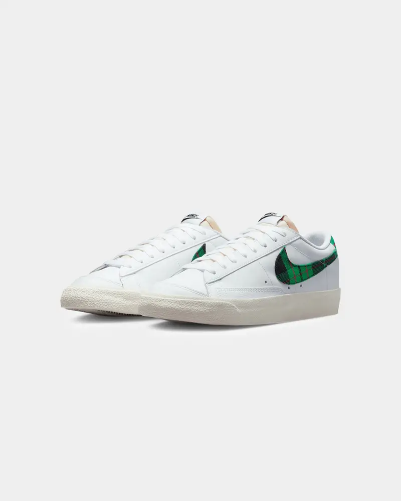 Nike Blazer Low '77 Premium "Tartan" White/Stadium Green 2