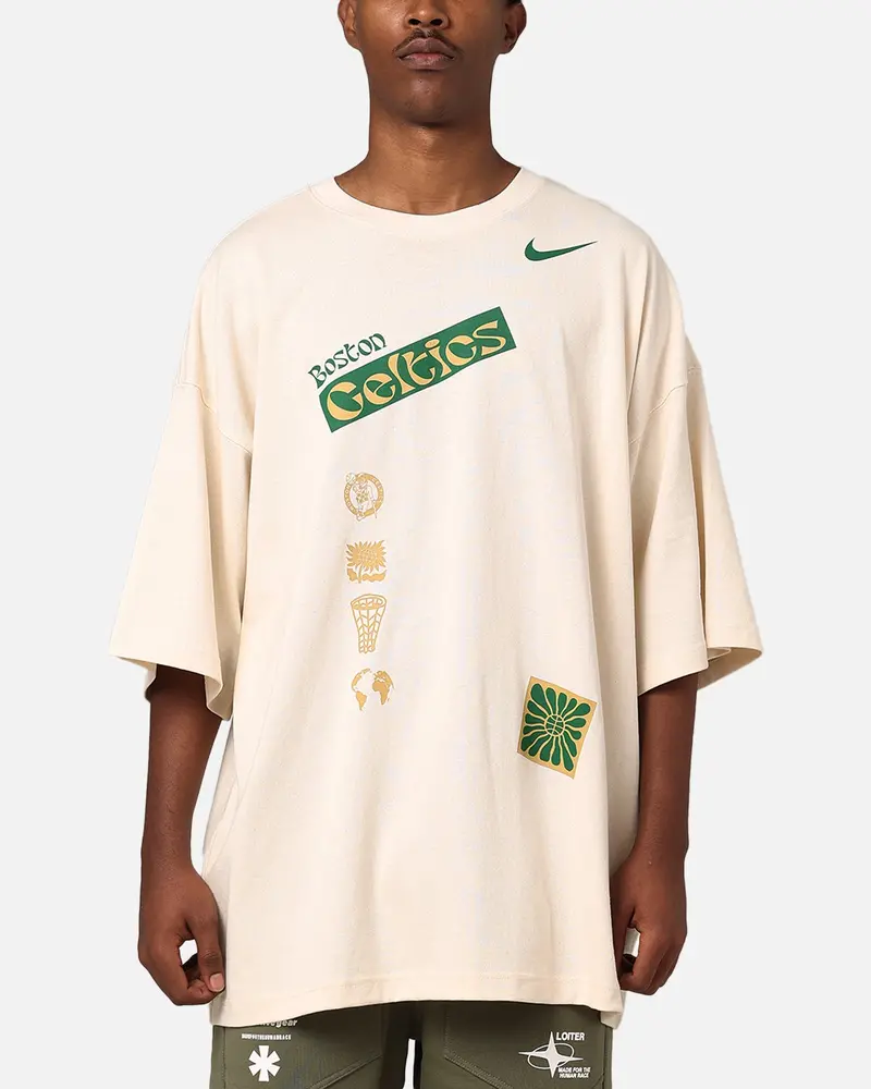 Nike Boston Celtics Nba Courtside Oversized T-Shirt Pure 1