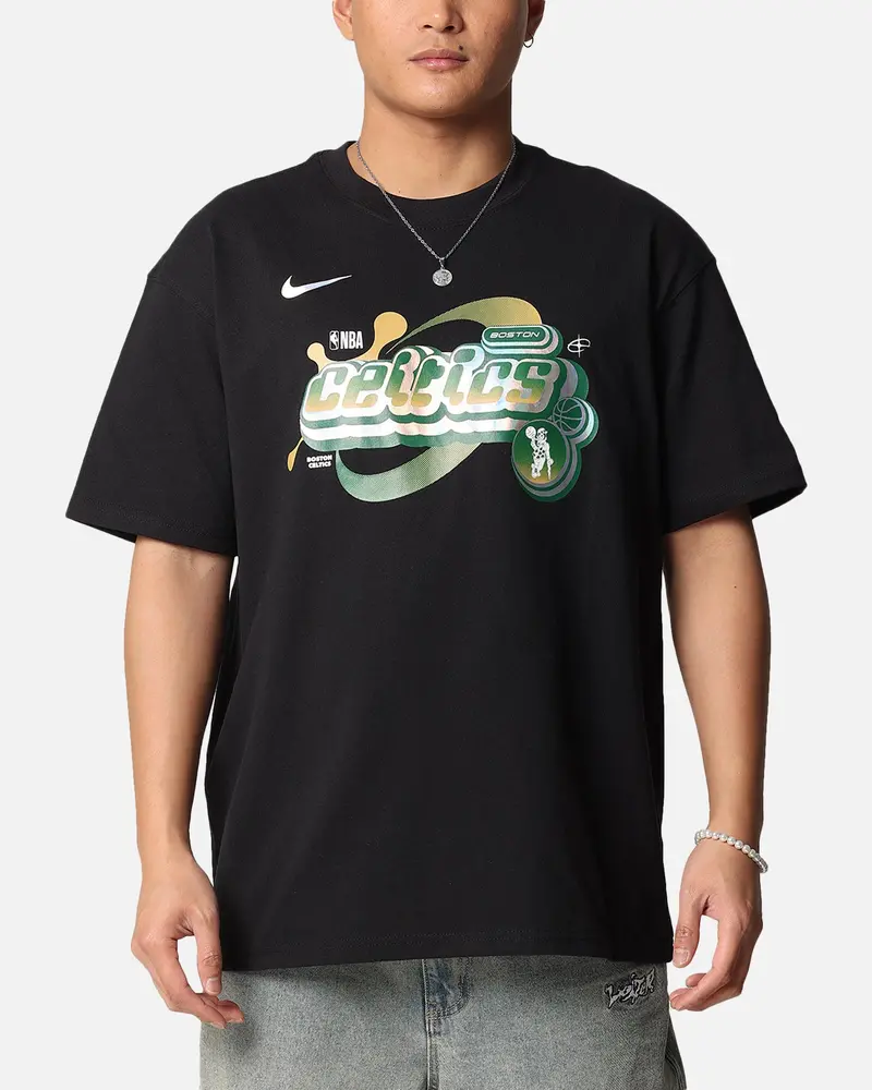 Nike Boston Celtics Nba Max90 Courtside T-Shirt Black 1
