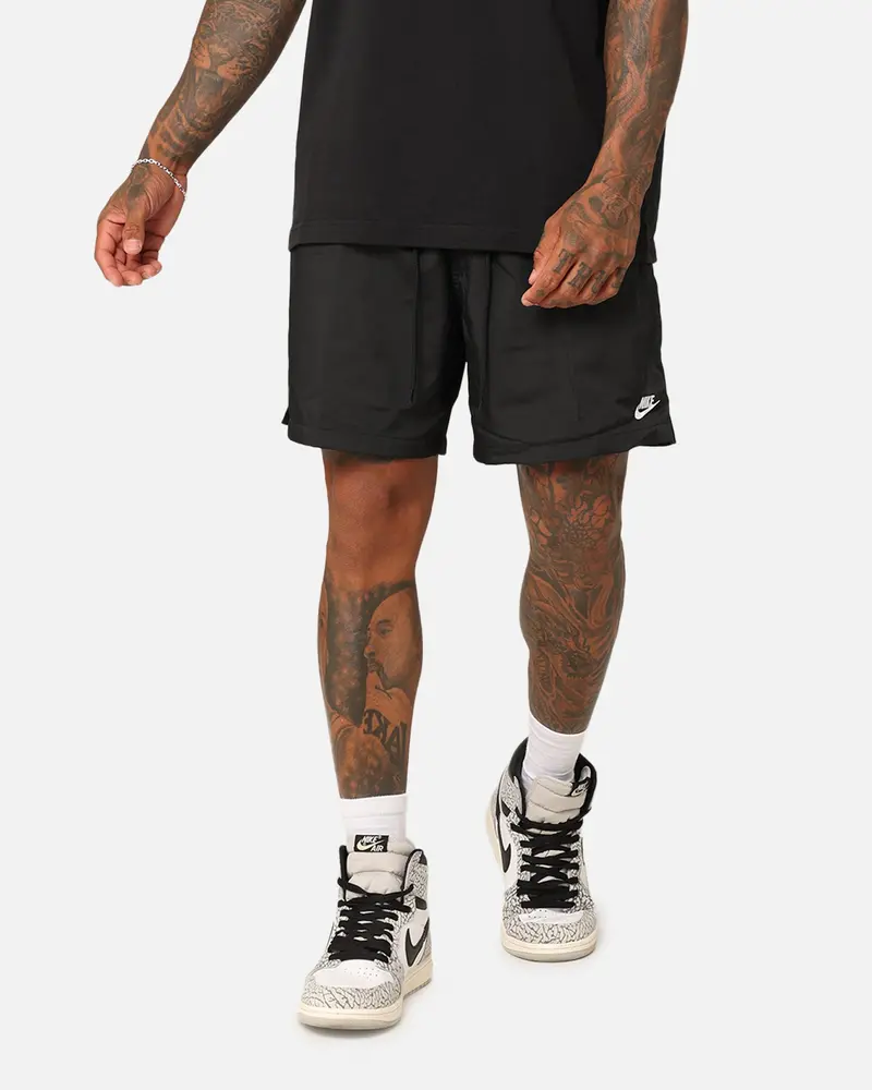 Nike Club Flow Shorts Black/White 1