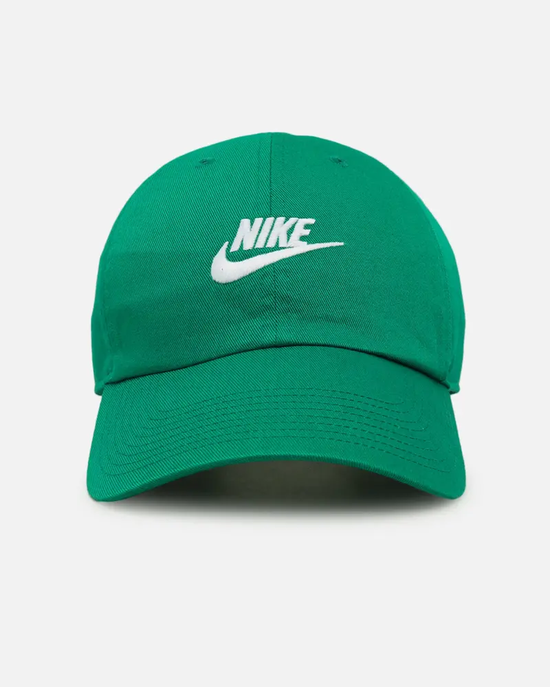 Nike Club Unstructured Futura Wash Strapback Cap Malachite/White 1