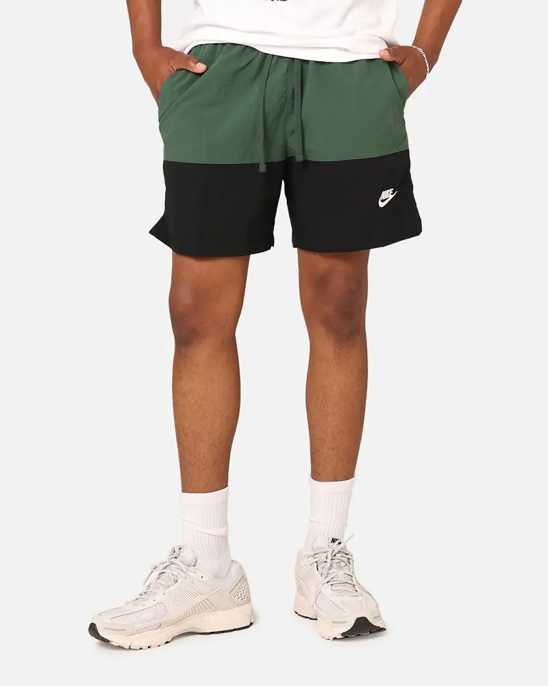 Nike Club+ Woven Colour-Blocked Shorts Fir/Black/White 1