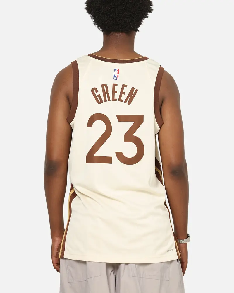 Nike Draymond Green Golden State Warriors #23 City Edition 2025/26 Nba Swingman Jersey Natural/Green 2
