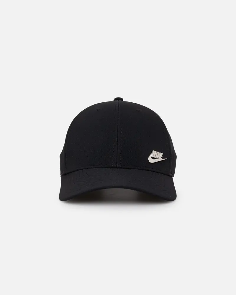 Nike Dri-Fit Club Structured Metal Logo Cap Black/Metallic 1