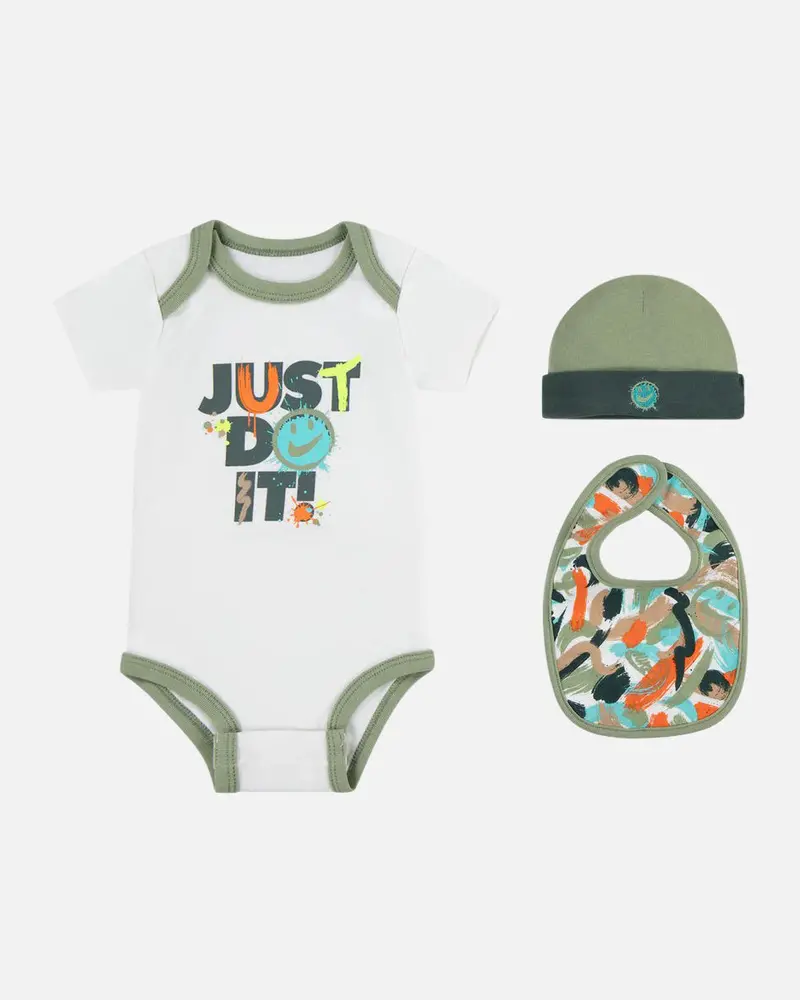 Nike Infants' Bodysuit 3 Piece Gift Set Sail 1