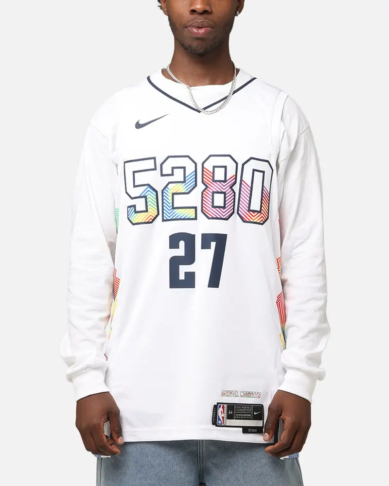 Nike Jamal Murray Denver Nuggets #27 City Edition 2024/25 Nike Dri-Fit Nba Swingman Jersey White 1