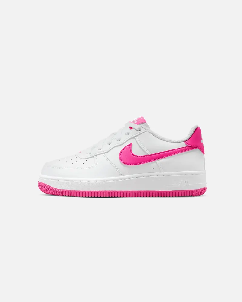 Nike Kids' Air Force 1 (Gs) White/Laser Fuchsia 1