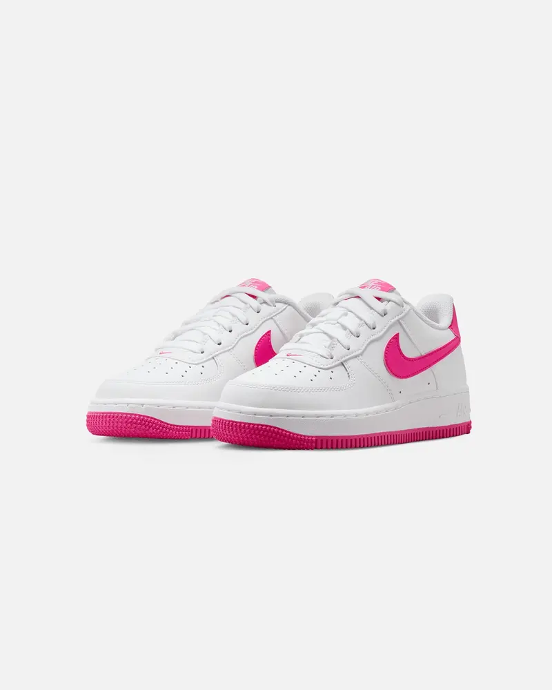 Nike Kids' Air Force 1 (Gs) White/Laser Fuchsia 2