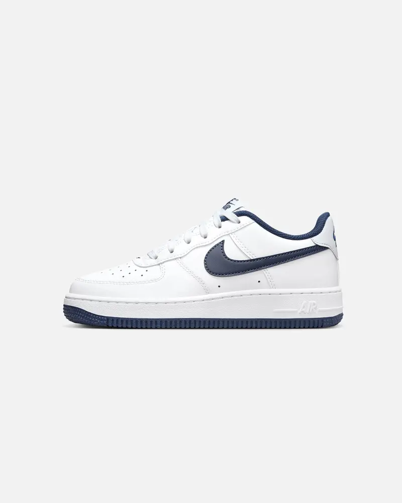 Nike Kids' Air Force 1 (Gs) White/Midnight Navy 1