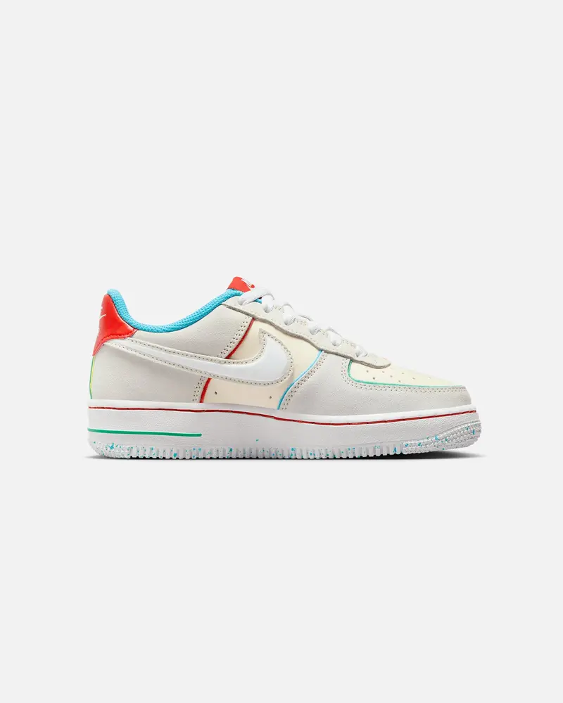 Nike Kids' Air Force 1 Lv8 2 Bg Hd "Holiday Cookies" (Gs) Pale Ivory/White 4