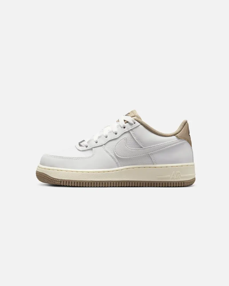 Nike Kids' Air Force 1 Lv8 (Gs) Summit White/Summit White-Khaki 1