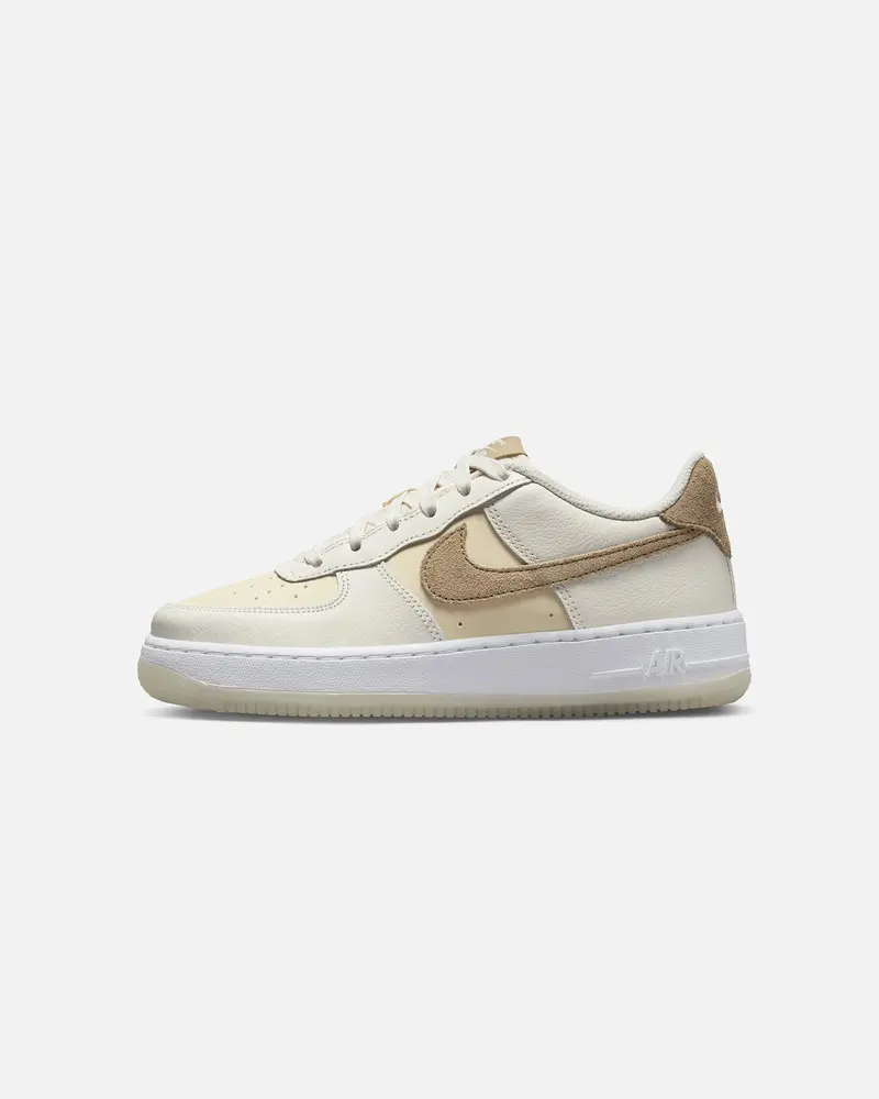 Nike Kids' Air Force 1 Lv8 Sail/Khaki-Coco 1