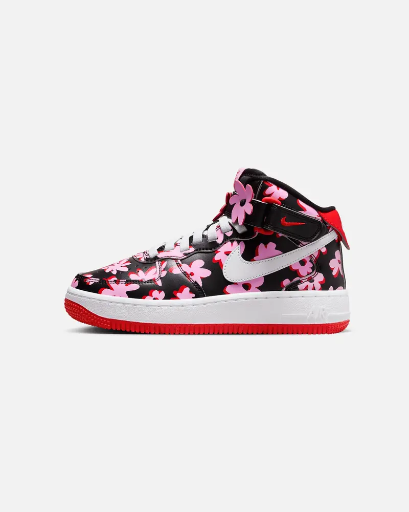 Nike Kids' Air Force 1 Mid Easyon Se (Gs) Black/White/Pink 1