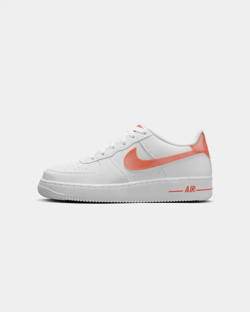 Nike Kids' Air Force 1 Next Nature (Gs) White/Safety Orange 1
