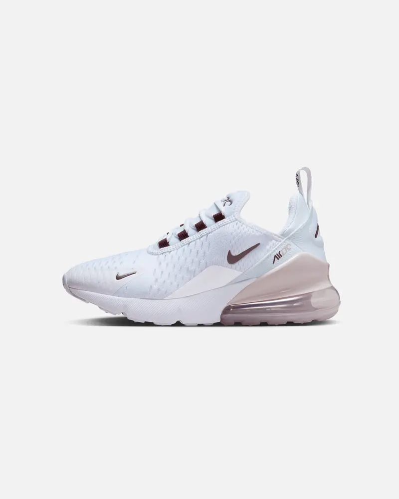 Nike Kids' Air Max 270 (Gs) Summit White/Burgundy 1