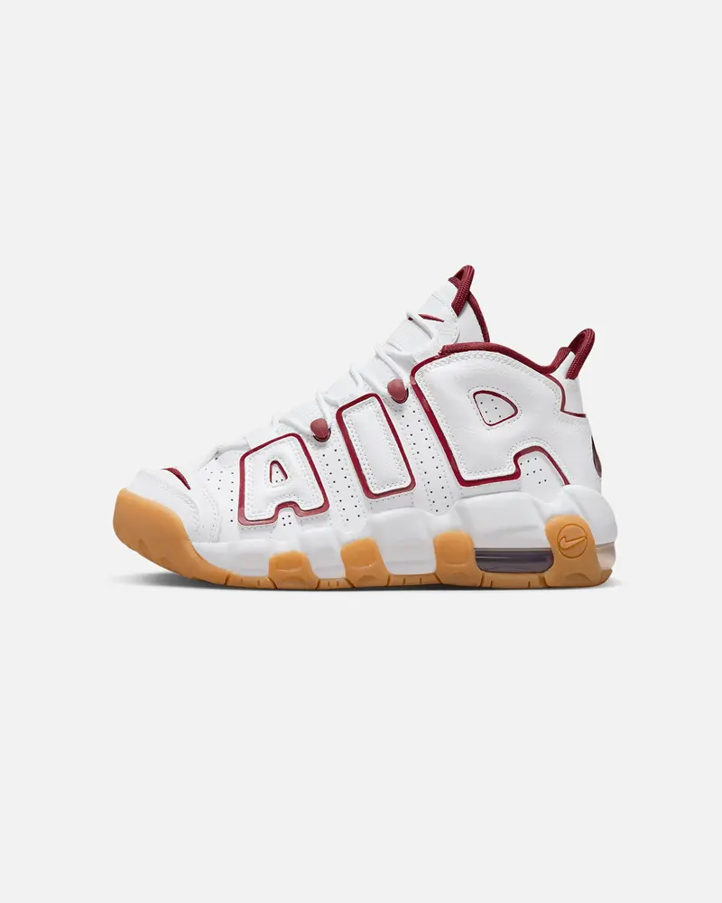 Nike Kids' Air More Uptempo (Gs) White/Red 1