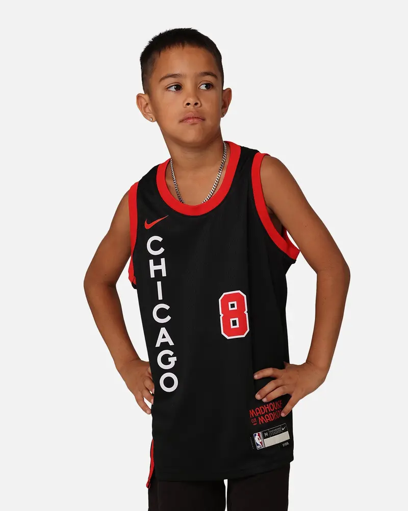 Nike Kids' Chicago Bulls Zach Lavine City Edition 2023/24 Swingman Jersey Black 1