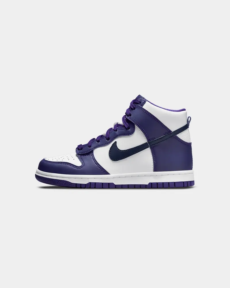 Nike Kid's Dunk Hi (Gs) "Electro Purple" White/Midnight 1