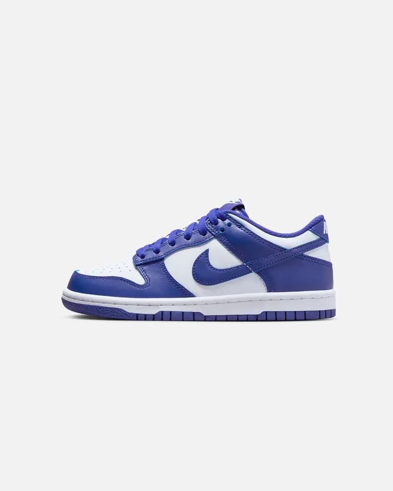 Nike Kids' Dunk Low (Gs) White/Concord-University Red 1