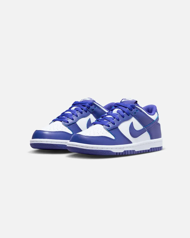 Nike Kids' Dunk Low (Gs) White/Concord-University Red 2