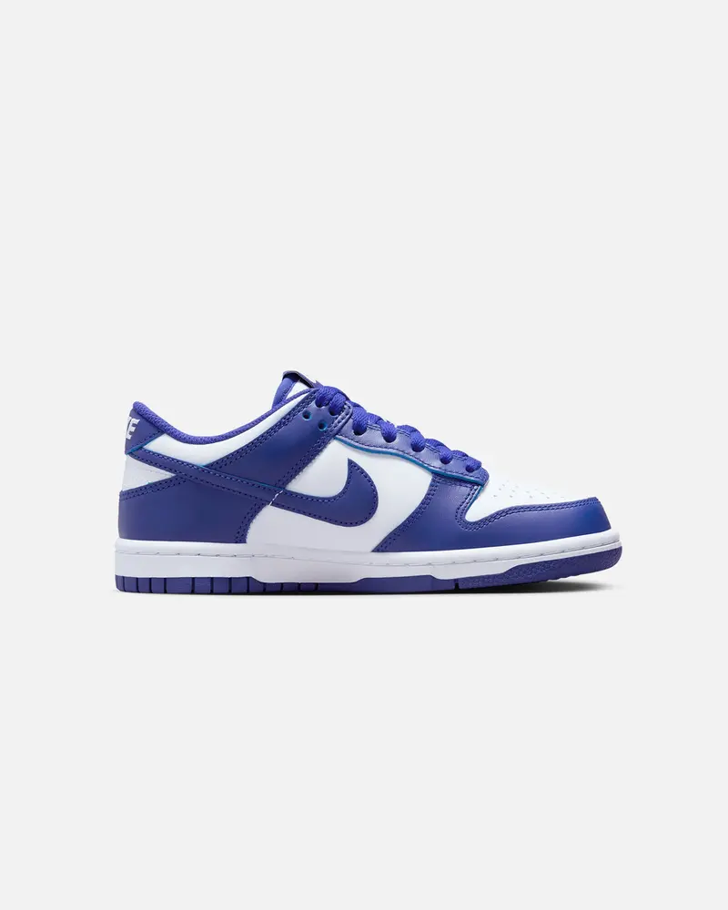 Nike Kids' Dunk Low (Gs) White/Concord-University Red 4
