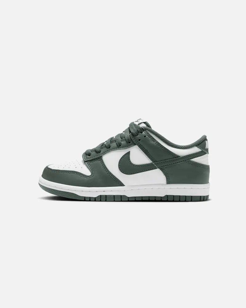 Nike Kids' Dunk Low (Gs) White/Green 1