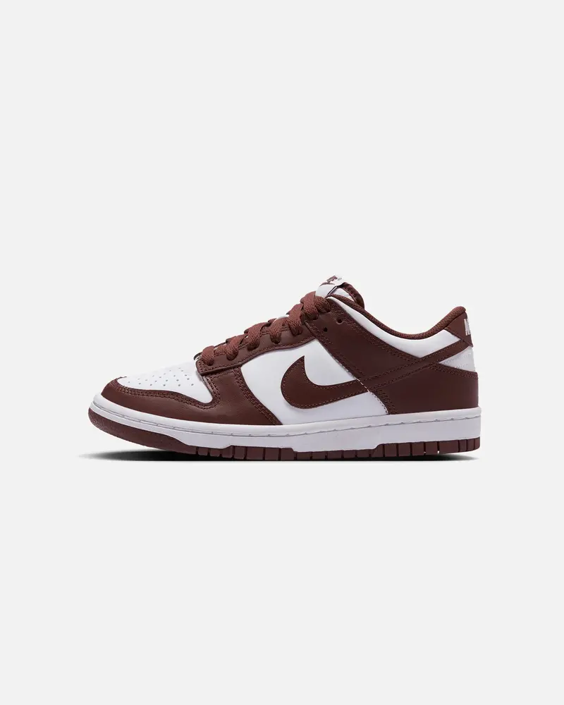 Nike Kids' Dunk Low (Gs) White/Redwood-Gym Red 1