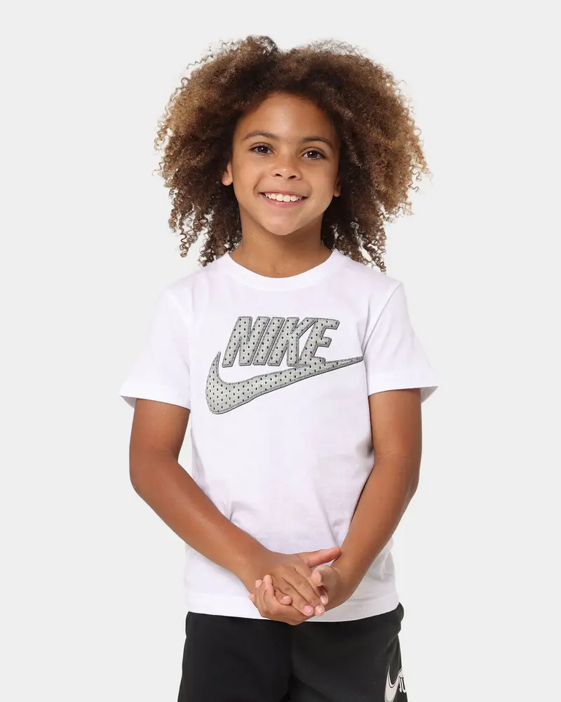 Nike Kids' Faux Jersey Mesh Futura T-Shirt White 1
