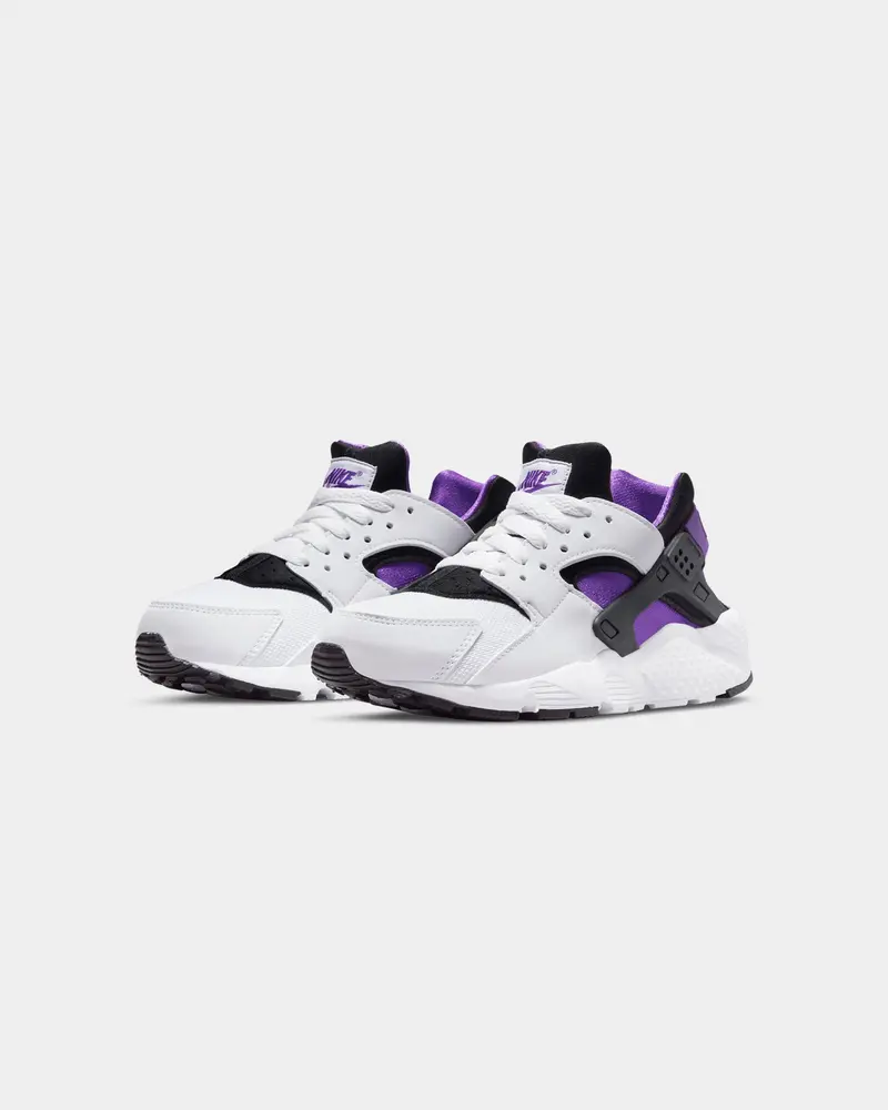Nike Kid's Huarache Run (Gs) White/Black 2