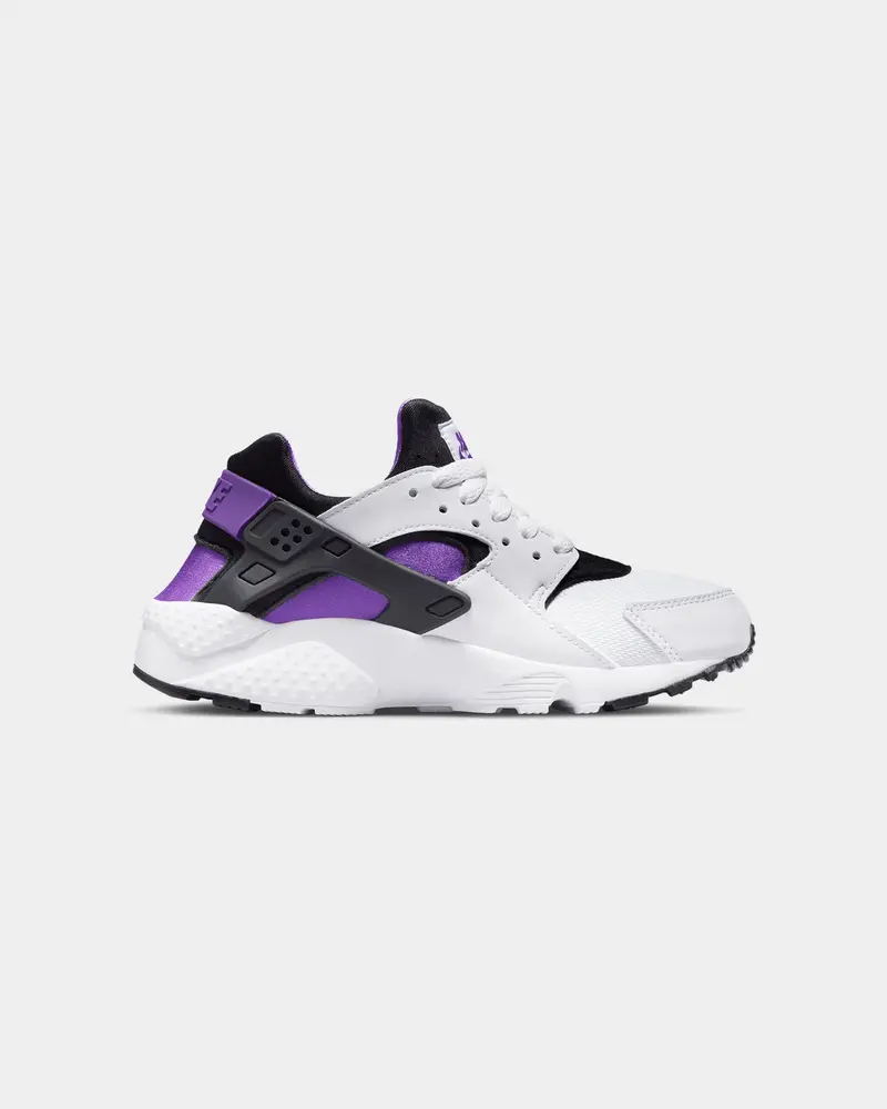 Nike Kid's Huarache Run (Gs) White/Black 4