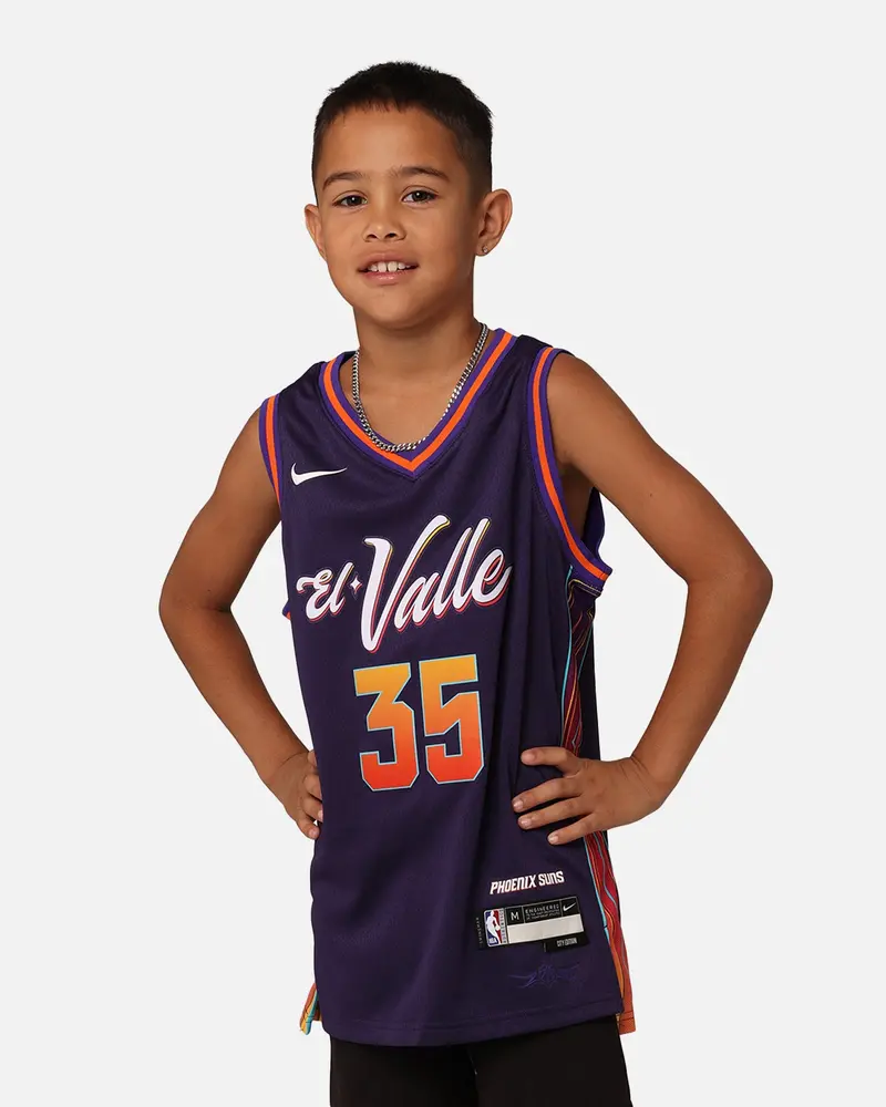 Nike Kids' Phoenix Suns Kevin Durant City Edition 2023/24 Swingman Jersey Ink 1