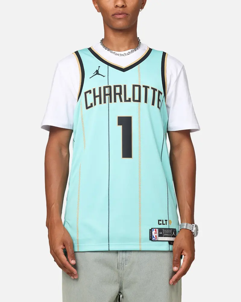 Nike Lamelo Ball Charlotte Hornets #1 City Edition 2024/25 Nike Dri-Fit Nba Swingman Jersey Mint 1