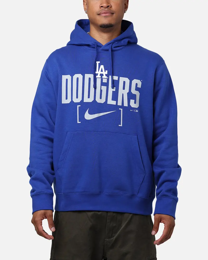 Nike Los Angeles Dodgers Club Slack Hoodie Rush Blue 1
