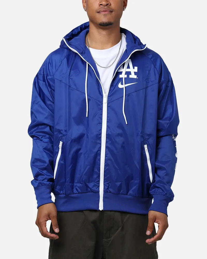 Nike Los Angeles Dodgers Team Windrunner Jacket Rush Blue/White 1
