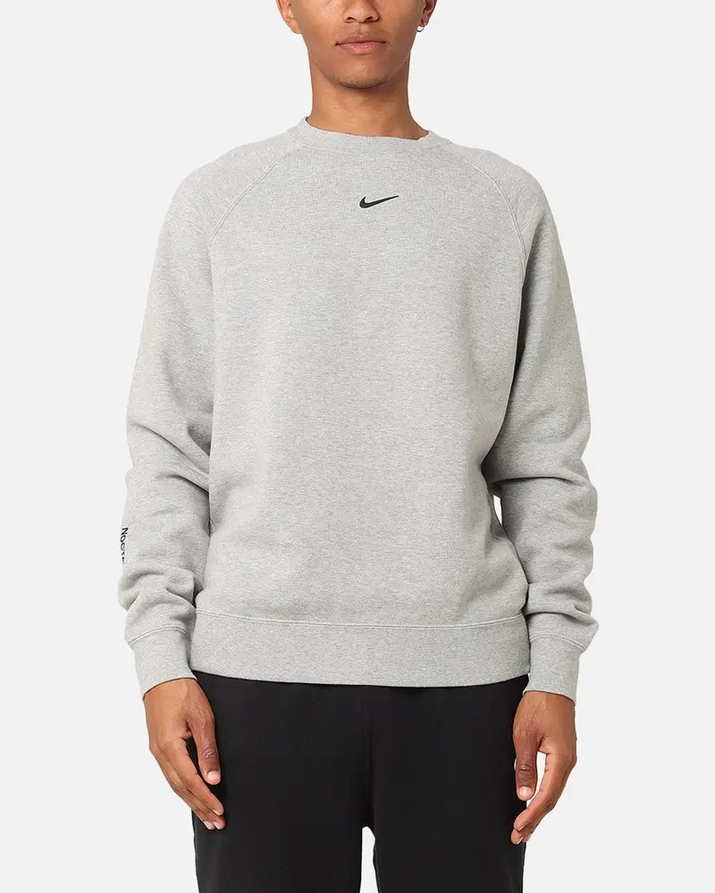 Nike Nocta Fleece Crewneck Dark Grey Heather 1