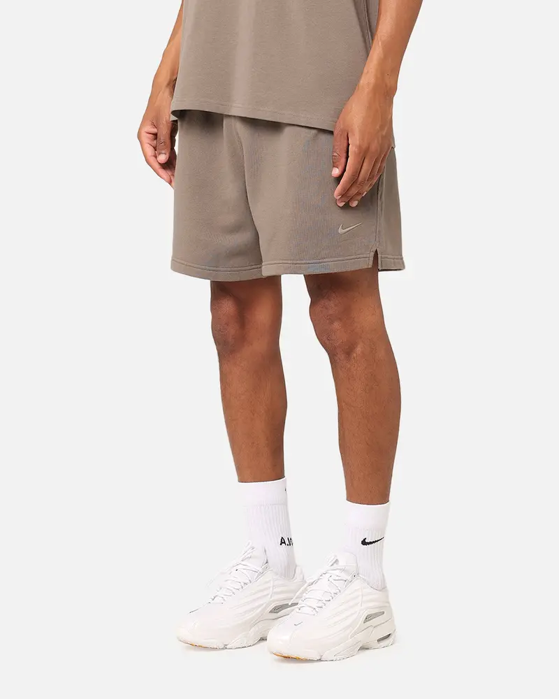Nike Nocta Fleece Cs Fleece Shorts Olive Grey 1