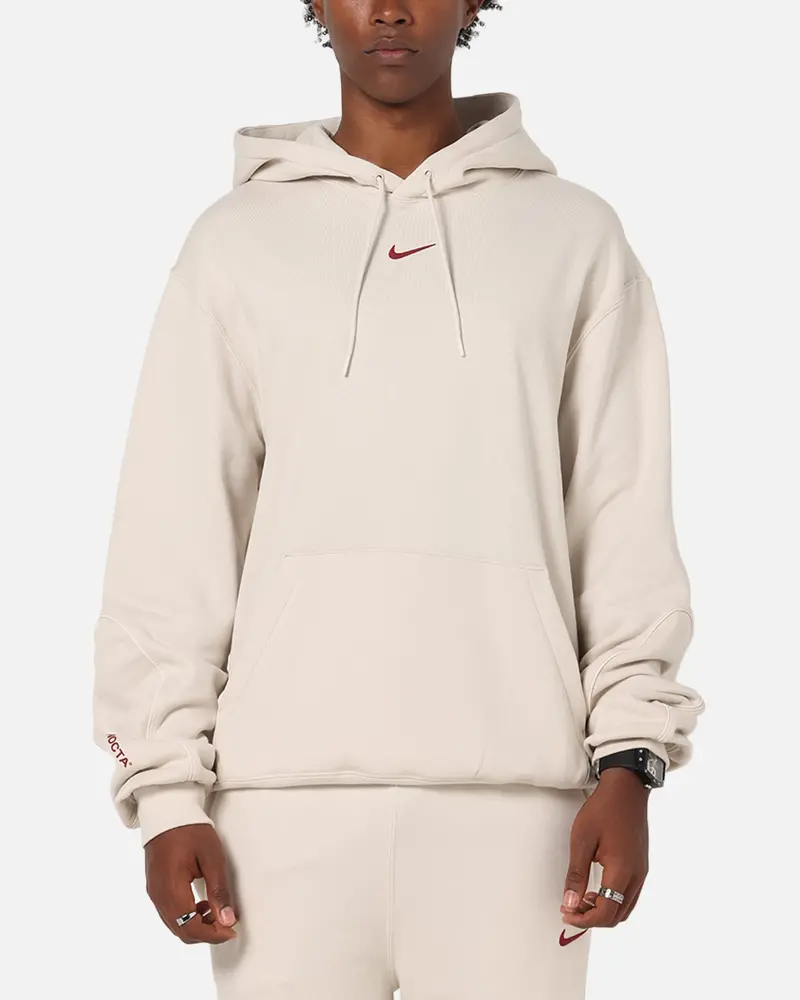 Nike Nocta Fleece Hoodie Lt Orewood Brown 1