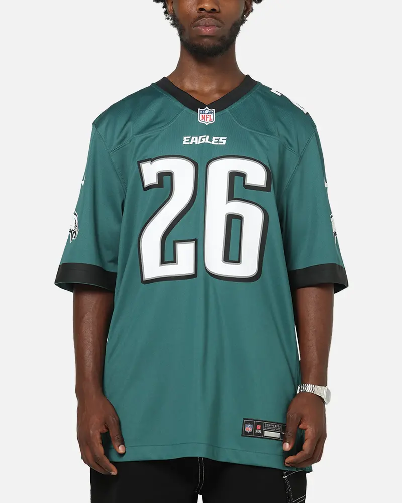 Nike Philadelphia Eagles Saquon Barkley #26 Home Game Nfl Jersey Teal 1