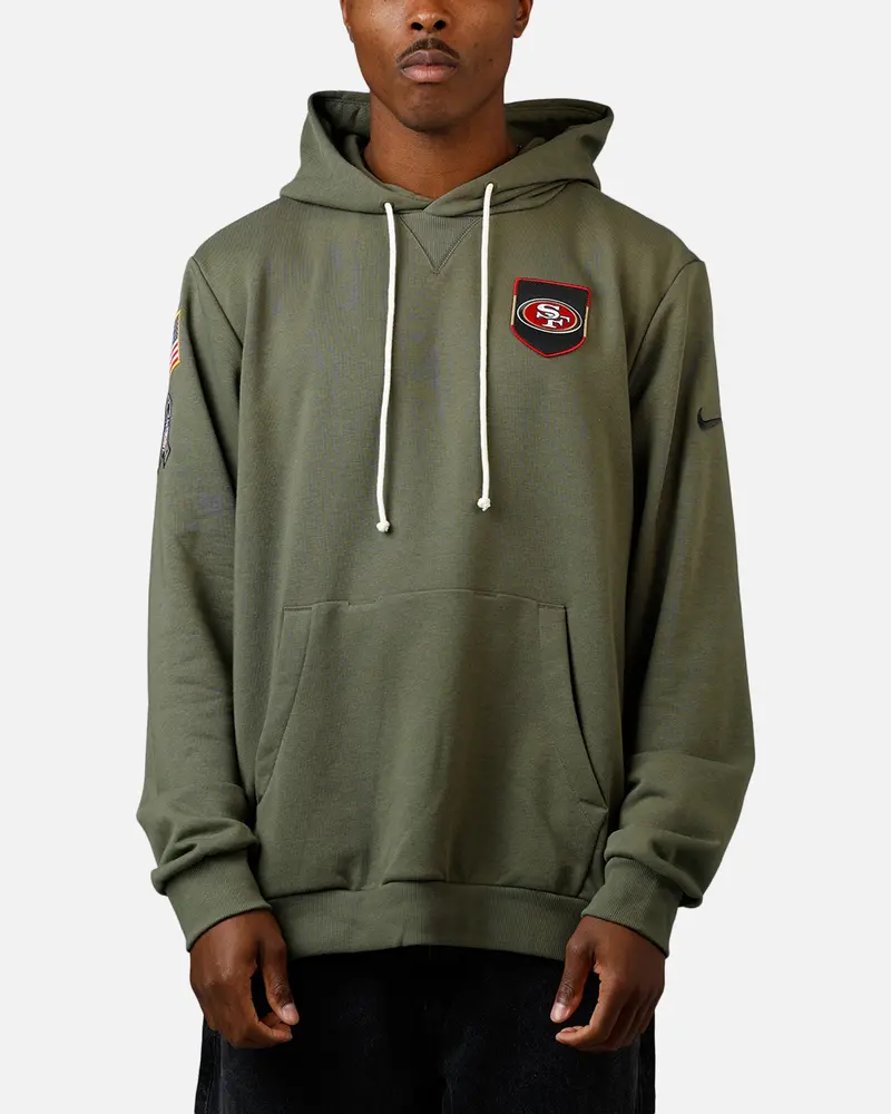 Nike San Francisco 49Ers Salute To Service Hoodie Olive 1