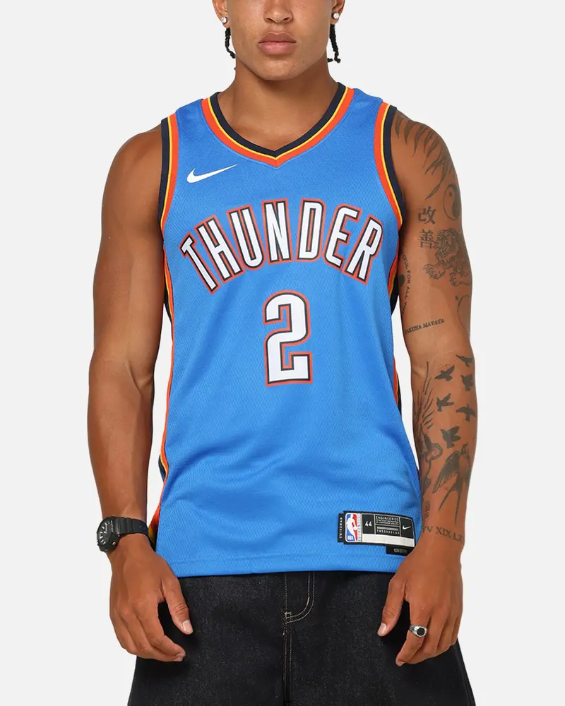 Nike Shai Gilgeous-Alexander Oklahoma City Thunder #2 Icon Edition 2022/23 Nike Dri-Fit Nba Swingman Jersey Signal Blue 1