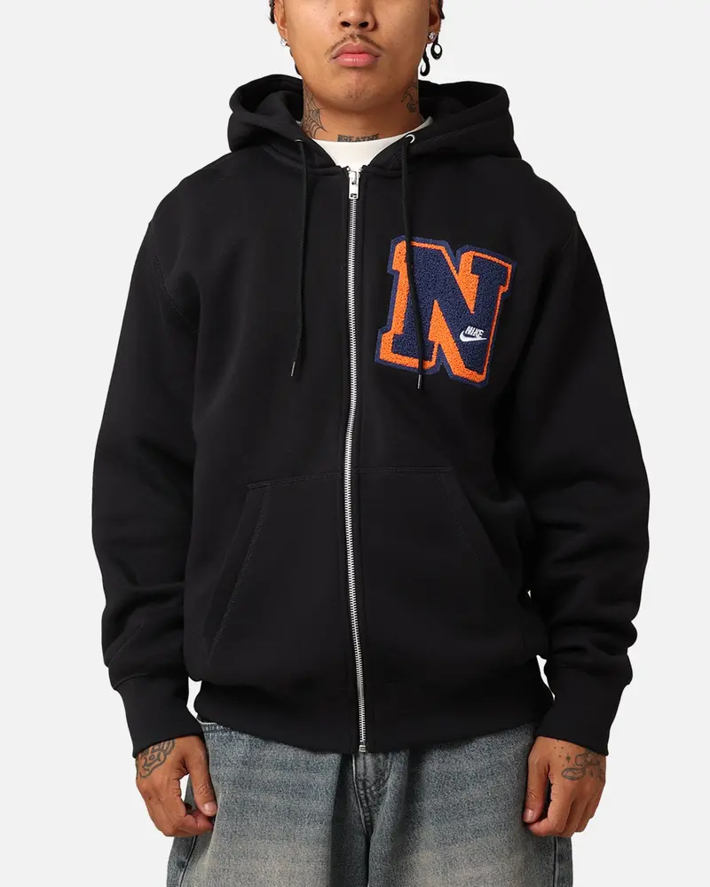 Nike Sportswear Club Essential Full Zip Hoodie Black 1