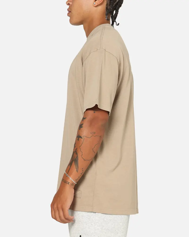 Nike Sportswear Collar Print T-Shirt Khaki 5