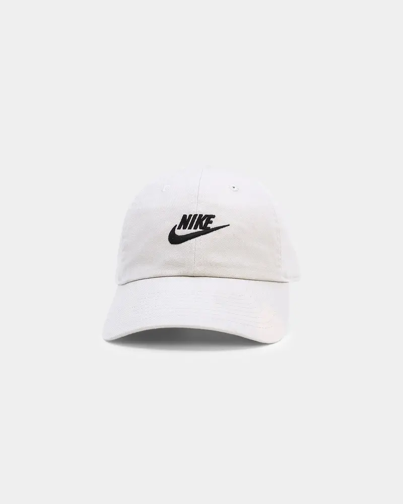 Nike Sportswear Heritage86 Futura Washed Strapback Light Bone/White 1