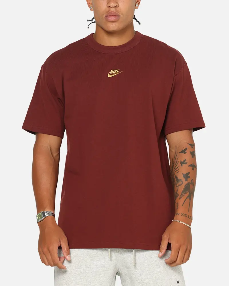 Nike Sportswear Premium Essentials Sustainable T-Shirt Dark Team Red/Gold 1