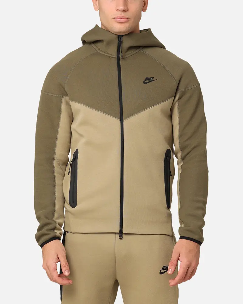 Nike Sportswear Tech Fleece Windrunner Full Zip Hoodie Neutral Olive 1