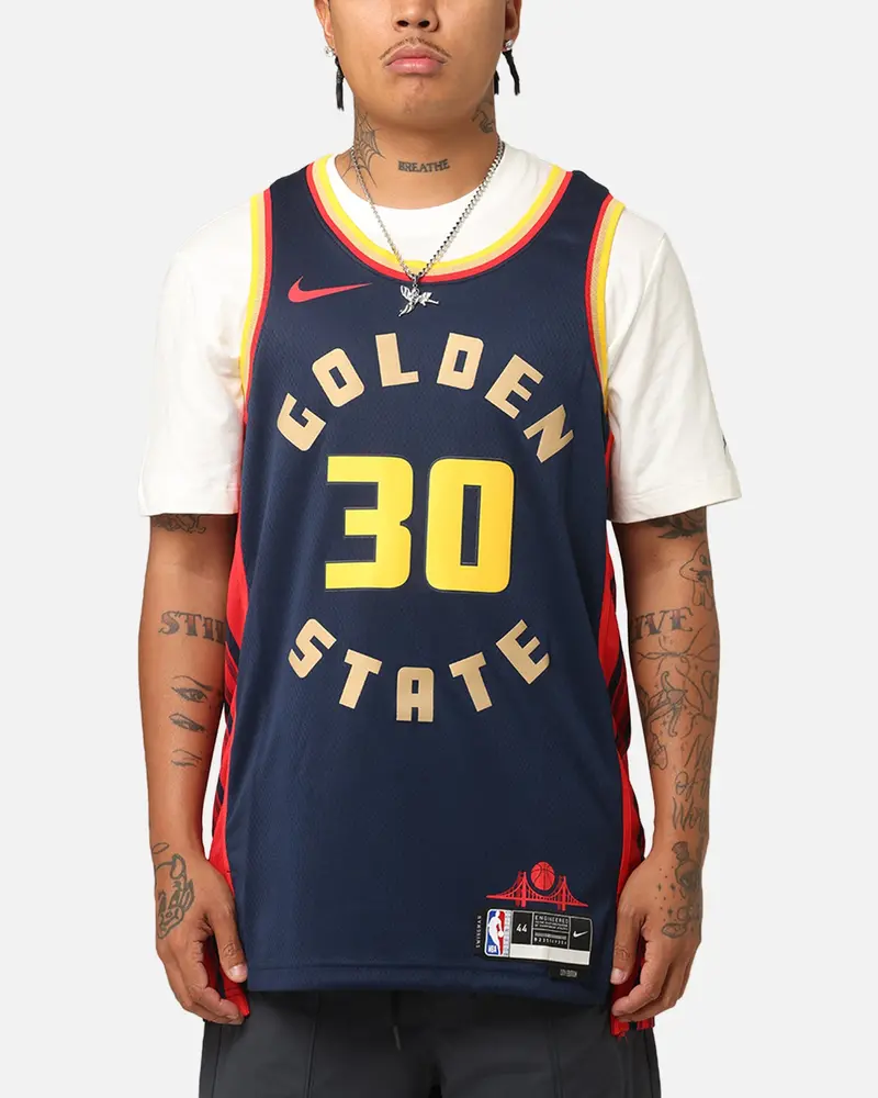 Nike Stephen Curry Golden State Warriors #30 City Edition 2024/25 Nike Dri-Fit Nba Swingman Jersey College Navy 1