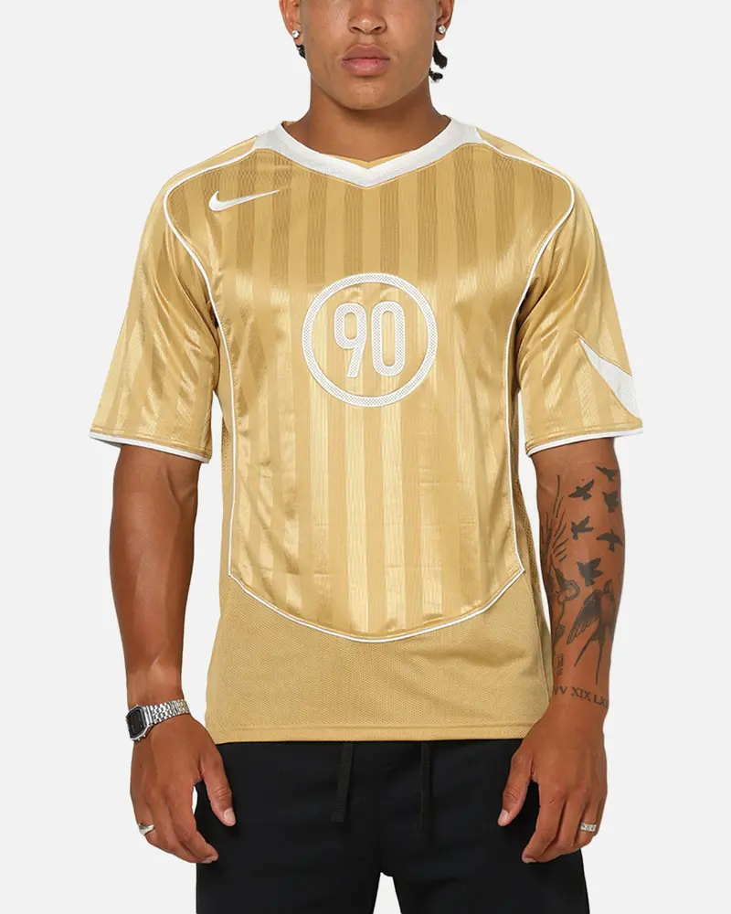 Nike Total 90 Soccer T-Shirt Club Gold/Summit White 1