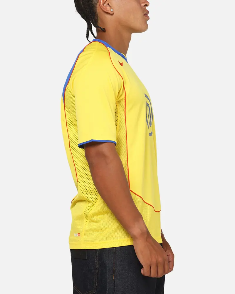 Nike Total 90 Soccer T-Shirt Tour Yellow/Lyon Blue 4