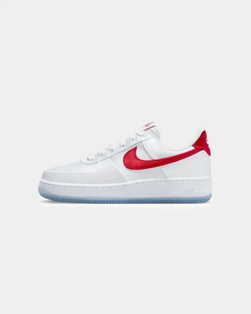 Nike Women's Air Force 1 '07 Essentials White/Varsity Red 1