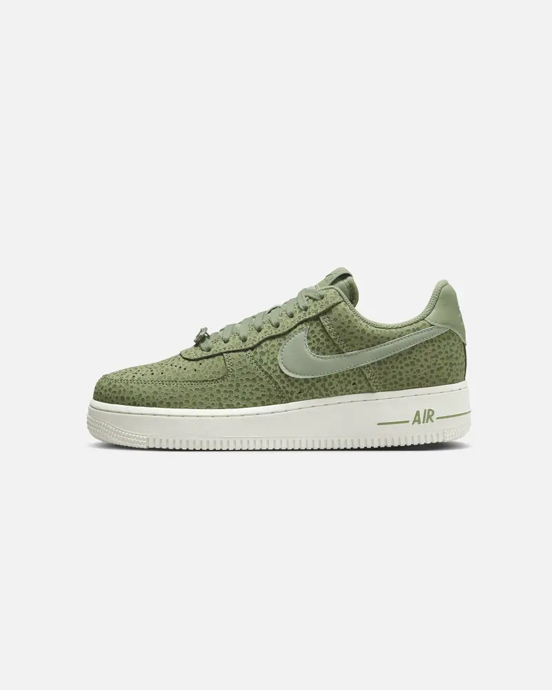 Nike Women's Air Force 1 '07 Premium Sesame/Oil Green 1